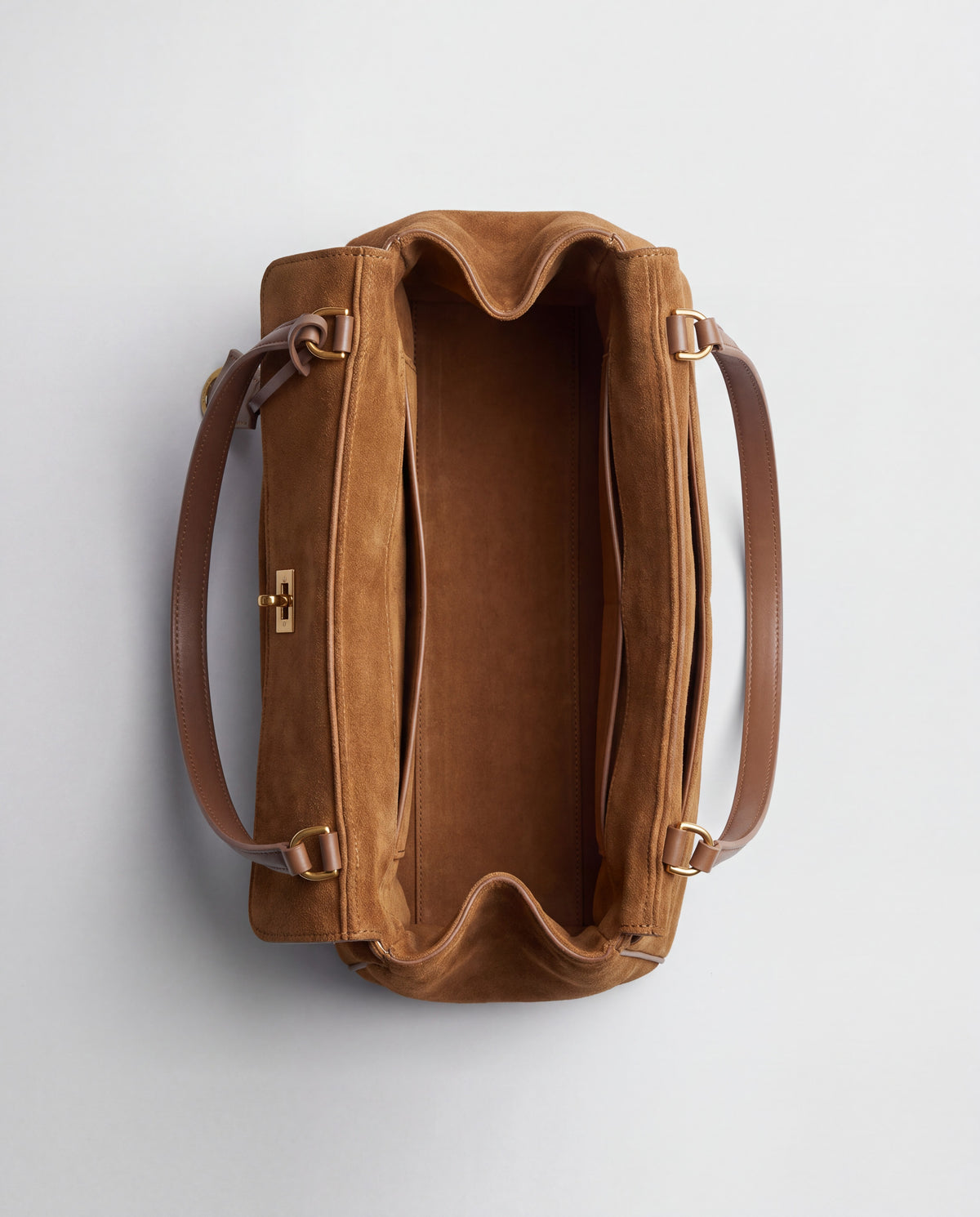 Dolce Medium bag in Camel – interior view