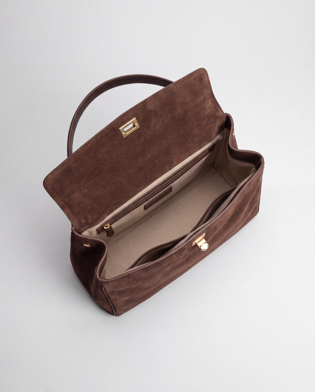 Dolce Medium bag in Mocha – interior view