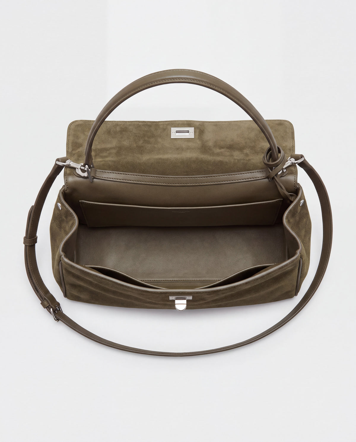 Dolce Medium bag in Olive – interior view