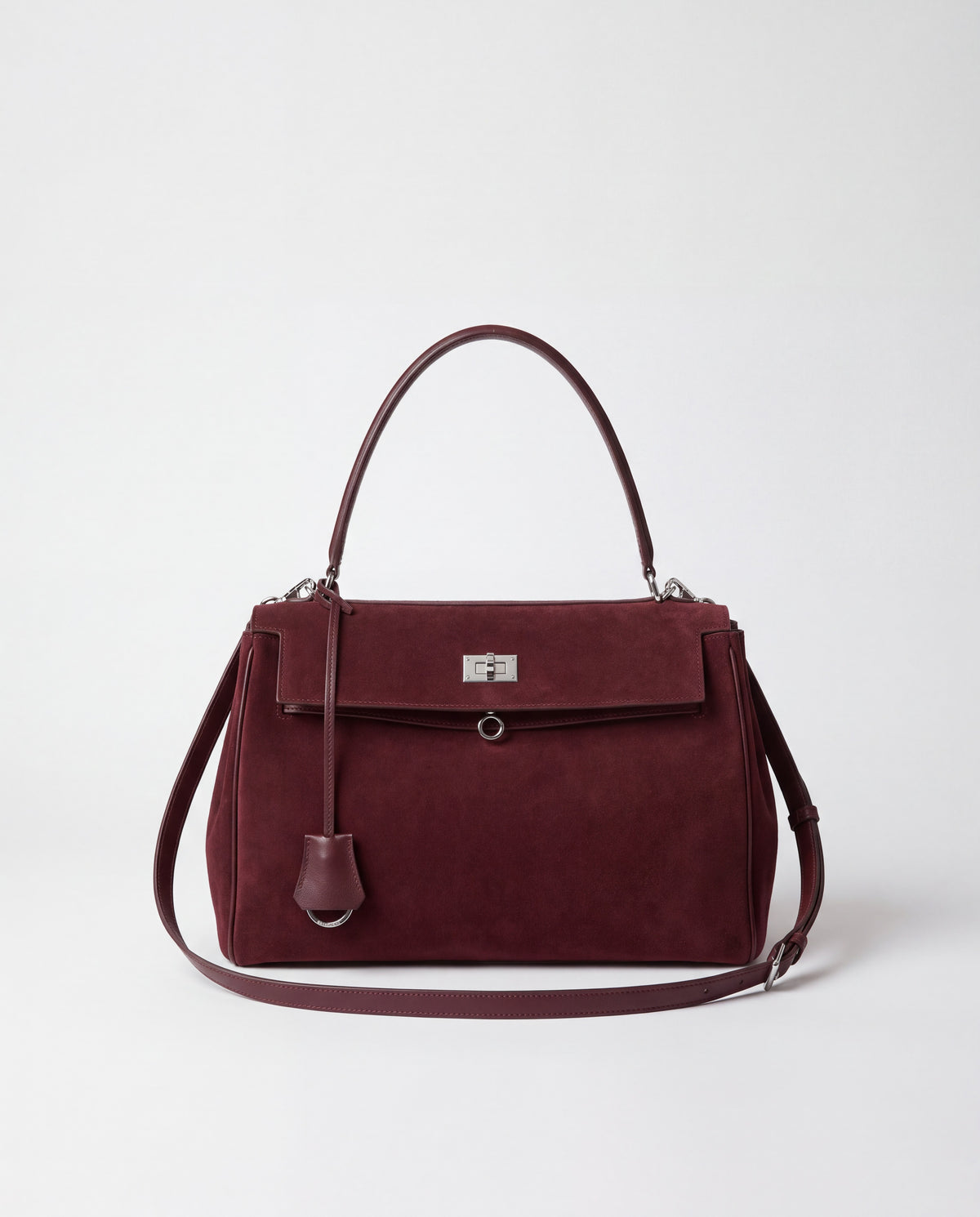 Dolce Small bag in Wine – front view