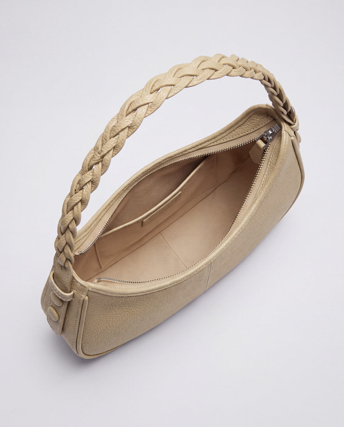 Everyday Shoulder Bag in Beige – interior view