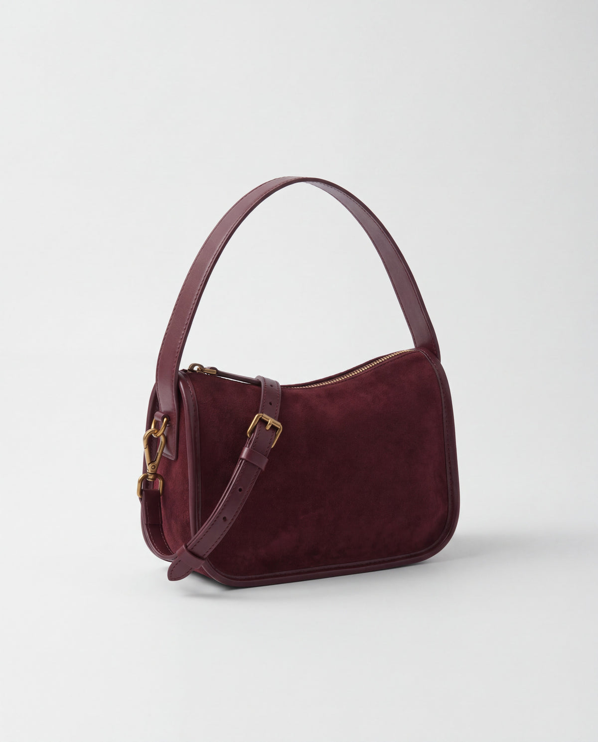 Grano bag in Burgundy – three-quarter view