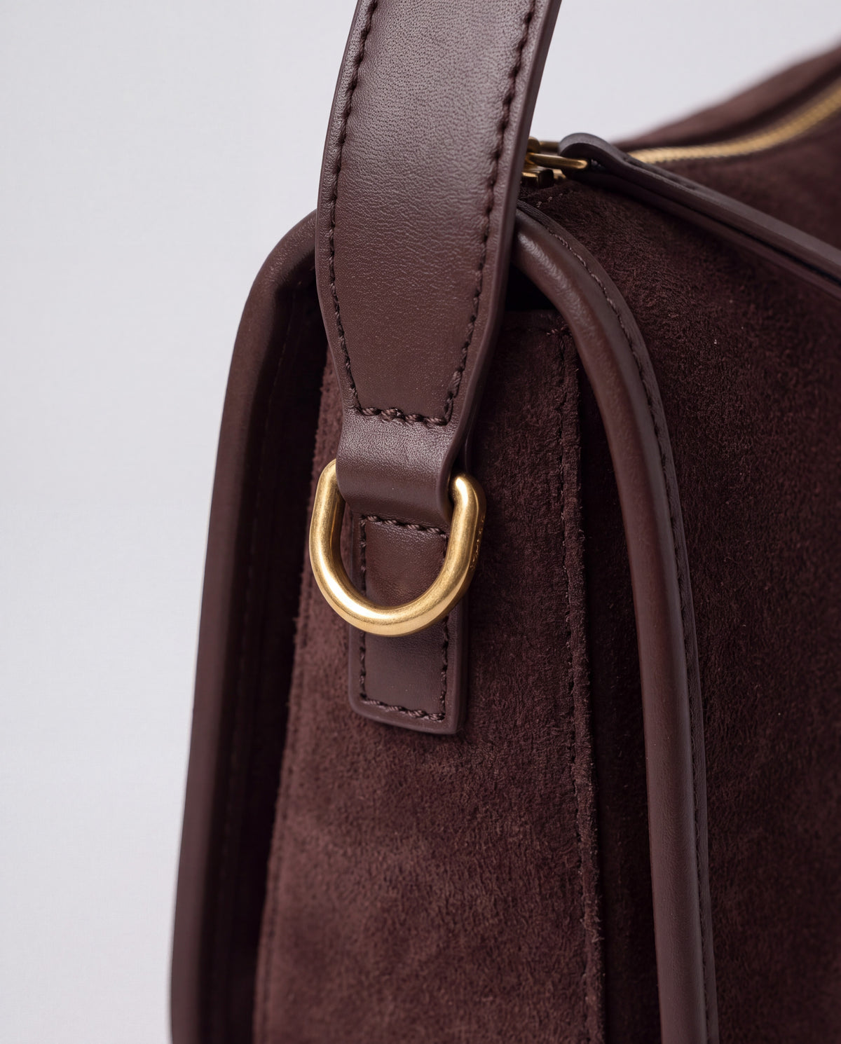 Grano bag in Chocolate – hardware detail