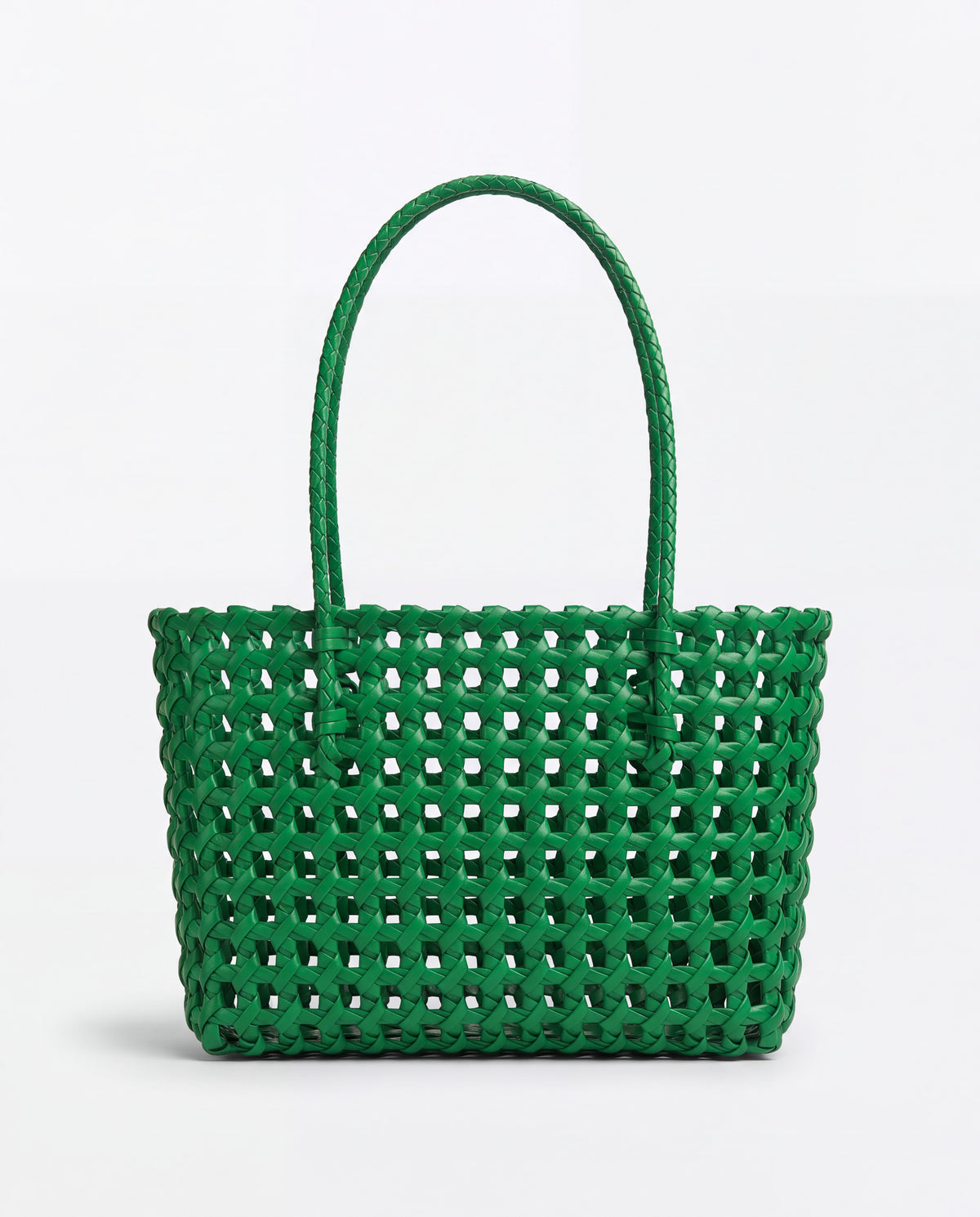 Lattice bag in Green – back view