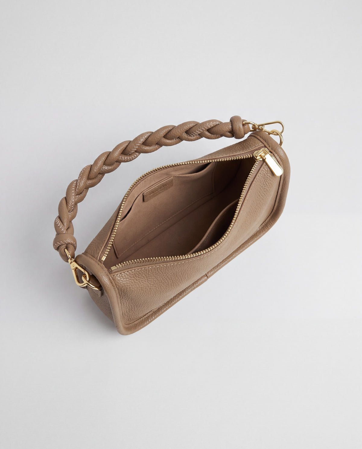 Lago bag in Khaki – interior view