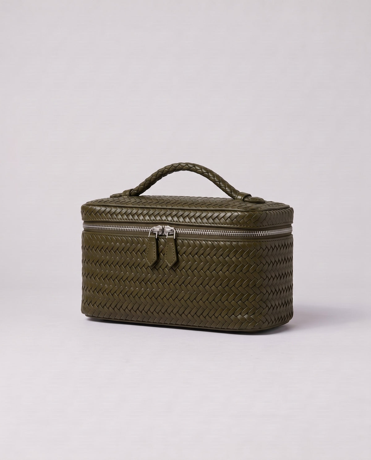 Valentina Matera Small bag in Olive, three-quarter view