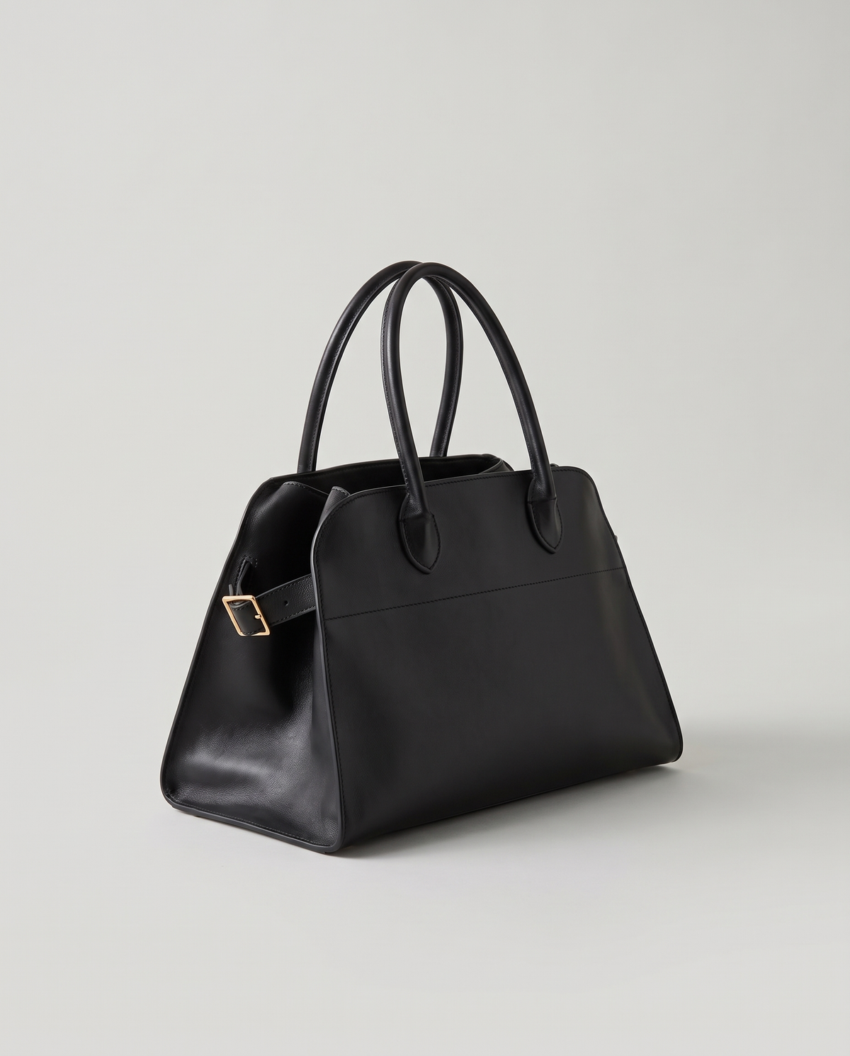 Milano Small top-handle bag in Black – three-quarter view