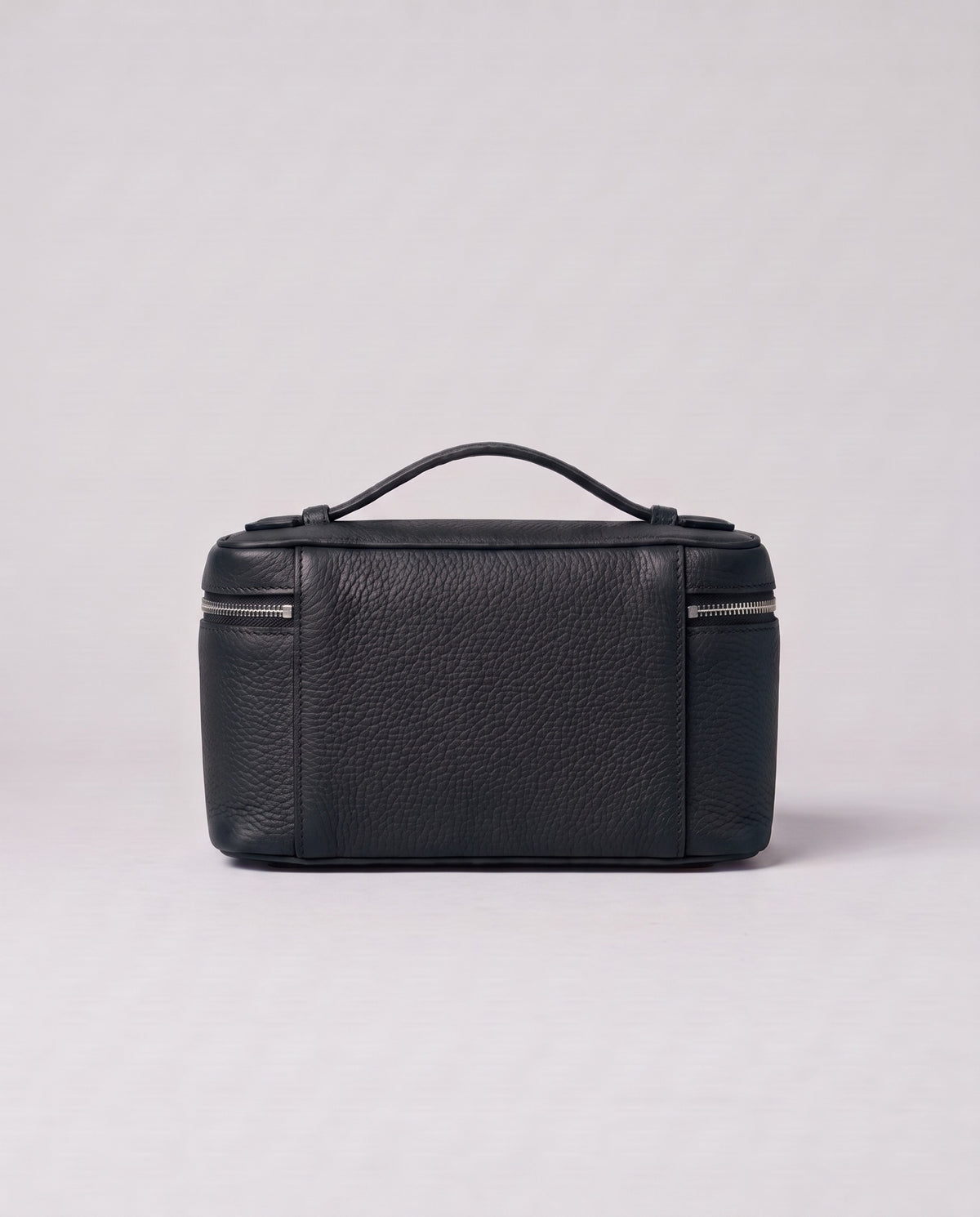 Valentina Orvieto Small top-handle bag in Black leather, back view