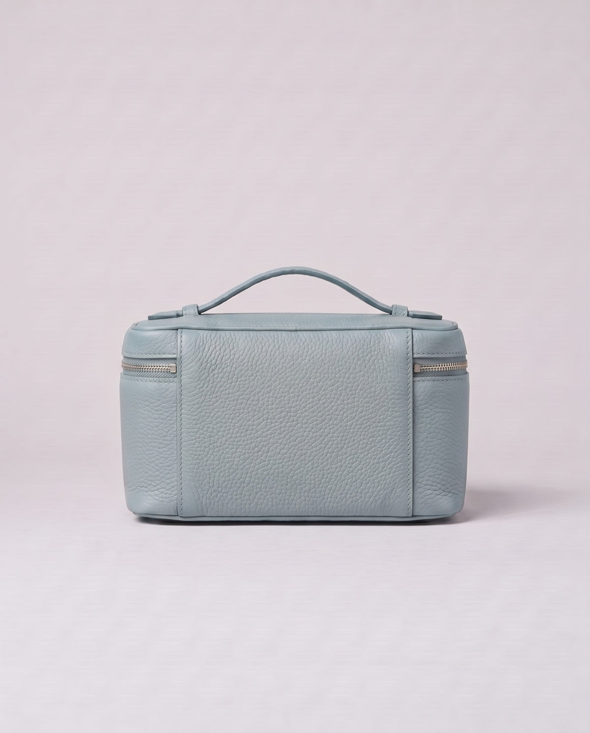 Valentina Orvieto Small top-handle bag in Blue leather, back view