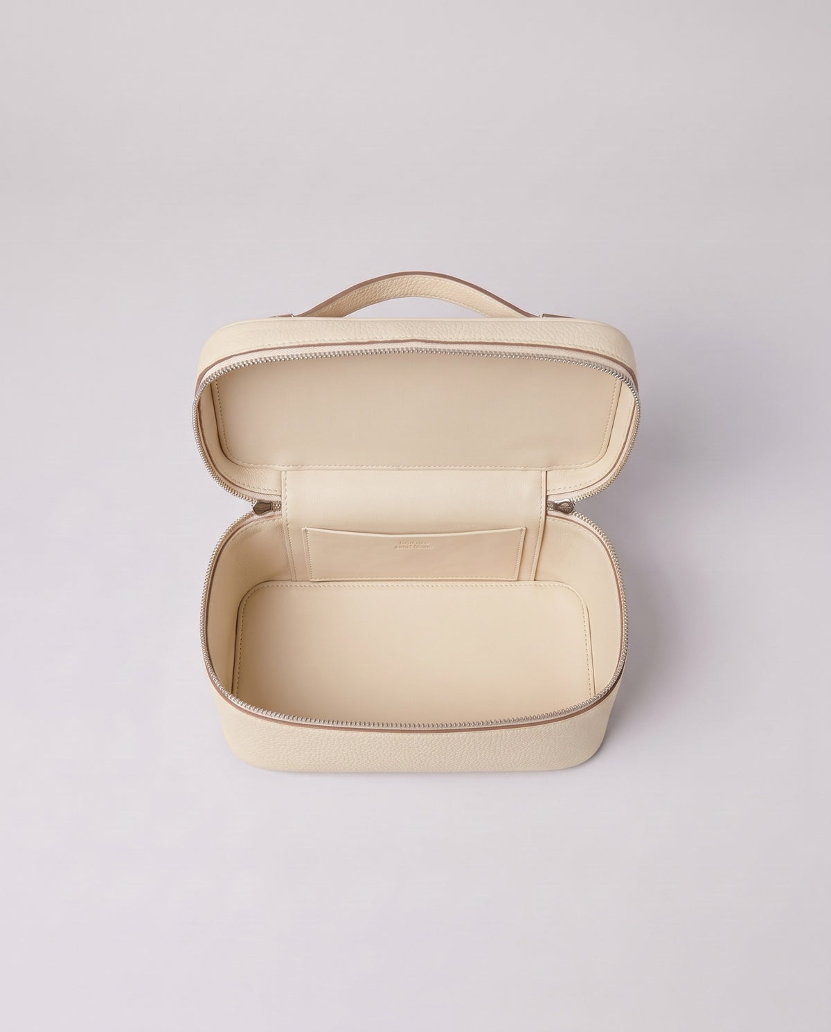 Inside the Valentina Ostuni Large bag in Cream