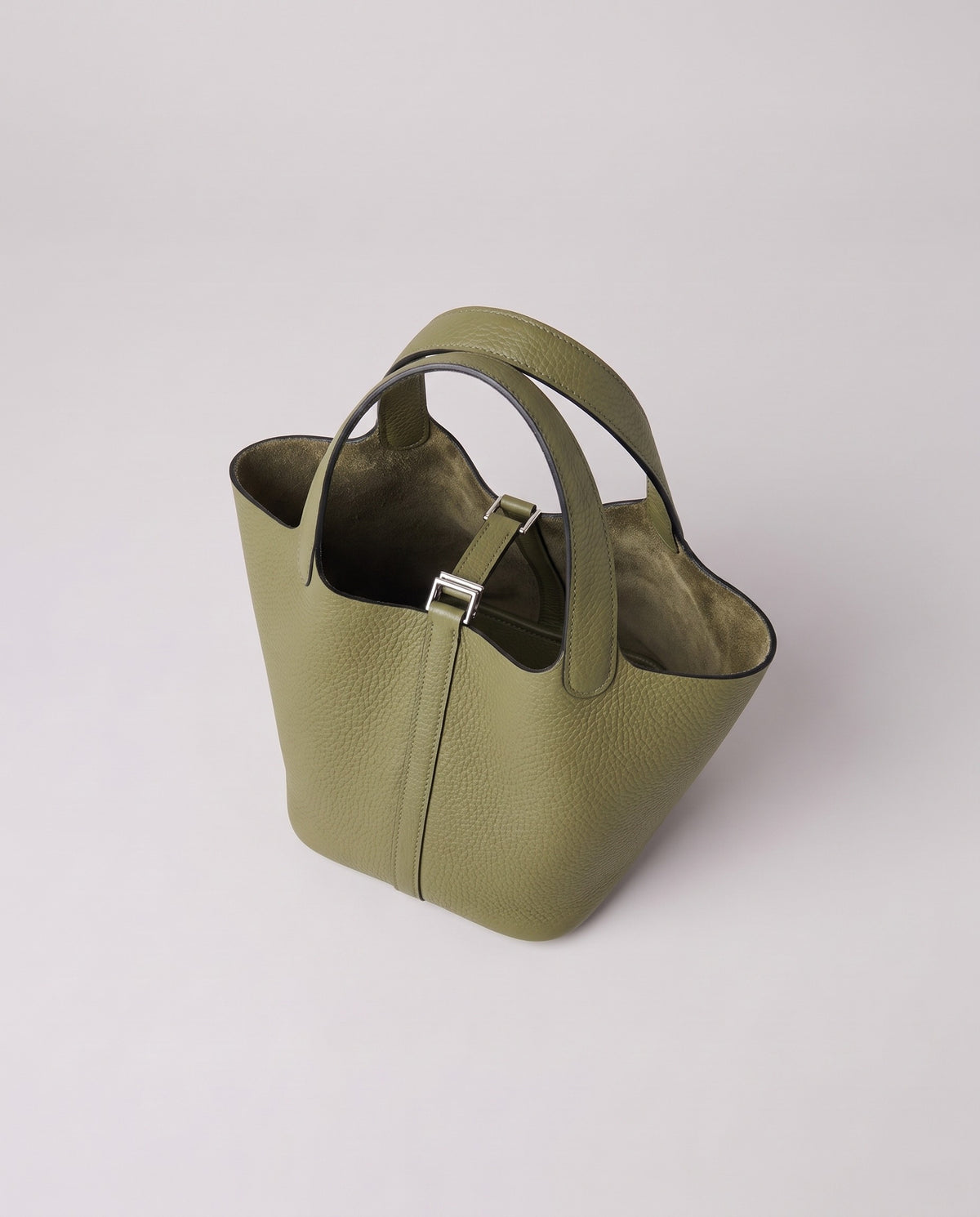Inside the Valentina Ostuni Large bag in Sage