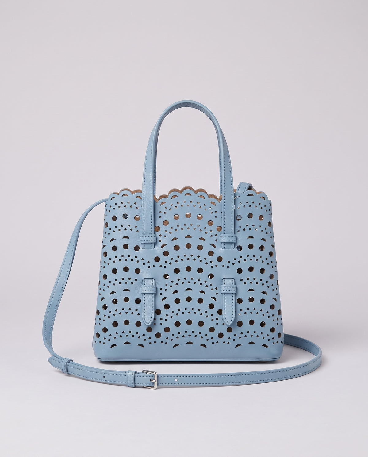 Valentina Urbino Large bag in Sky, back view