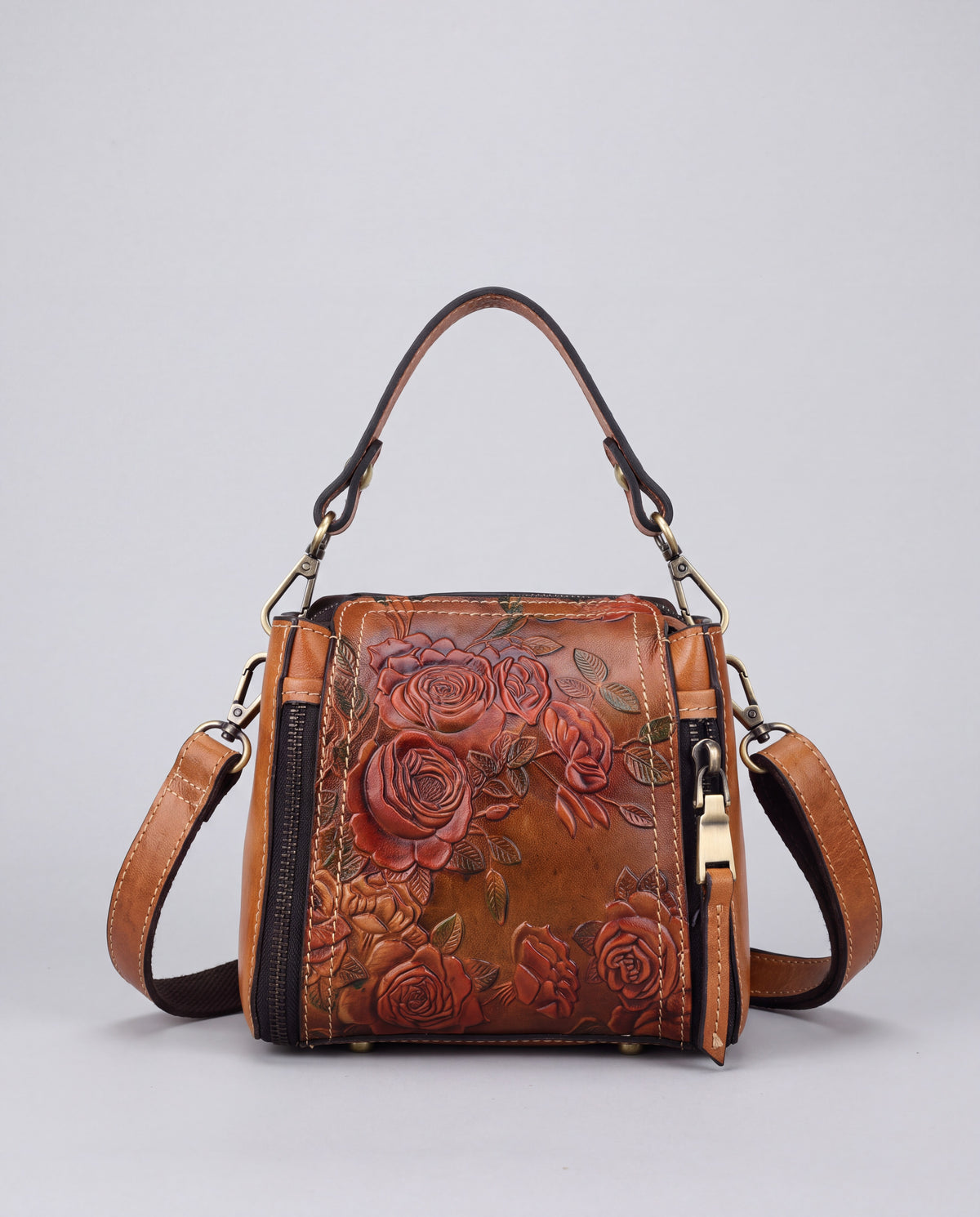 Legacy bag in Coffee – front view