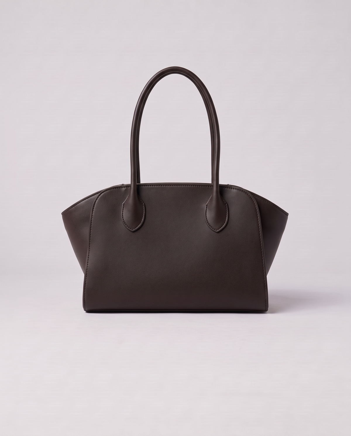 Valentina Volta Large bag in Espresso, three-quarter view