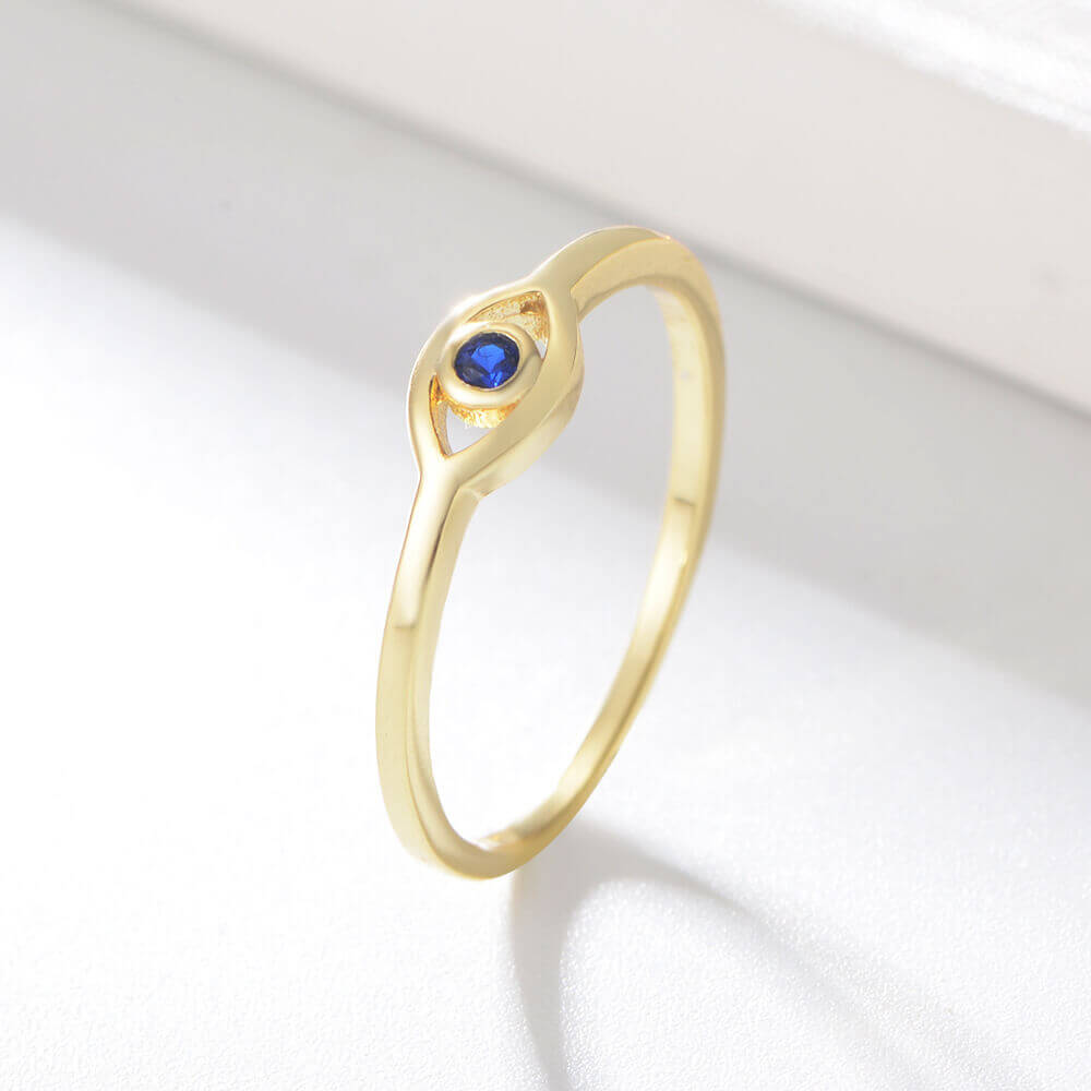 925 Sterling Silver Evil Eye Ring