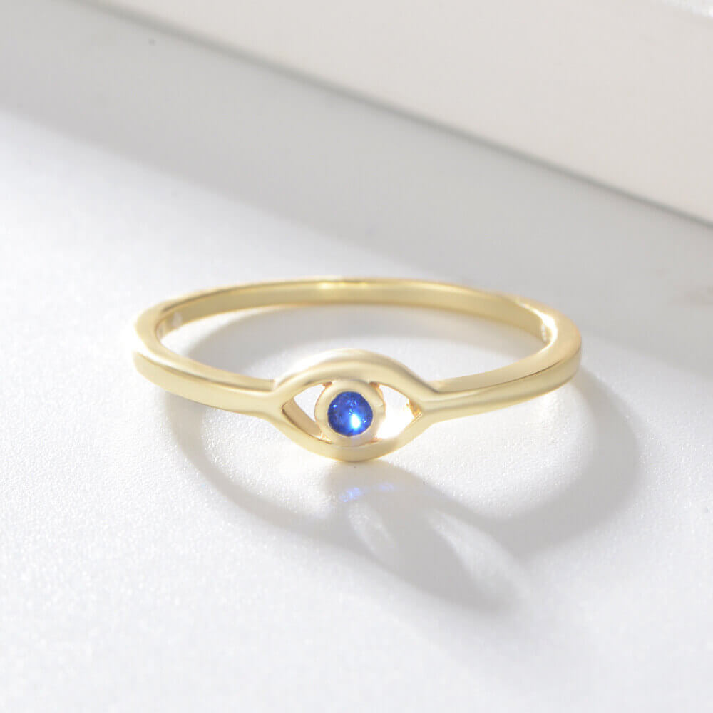 925 Sterling Silver Evil Eye Ring