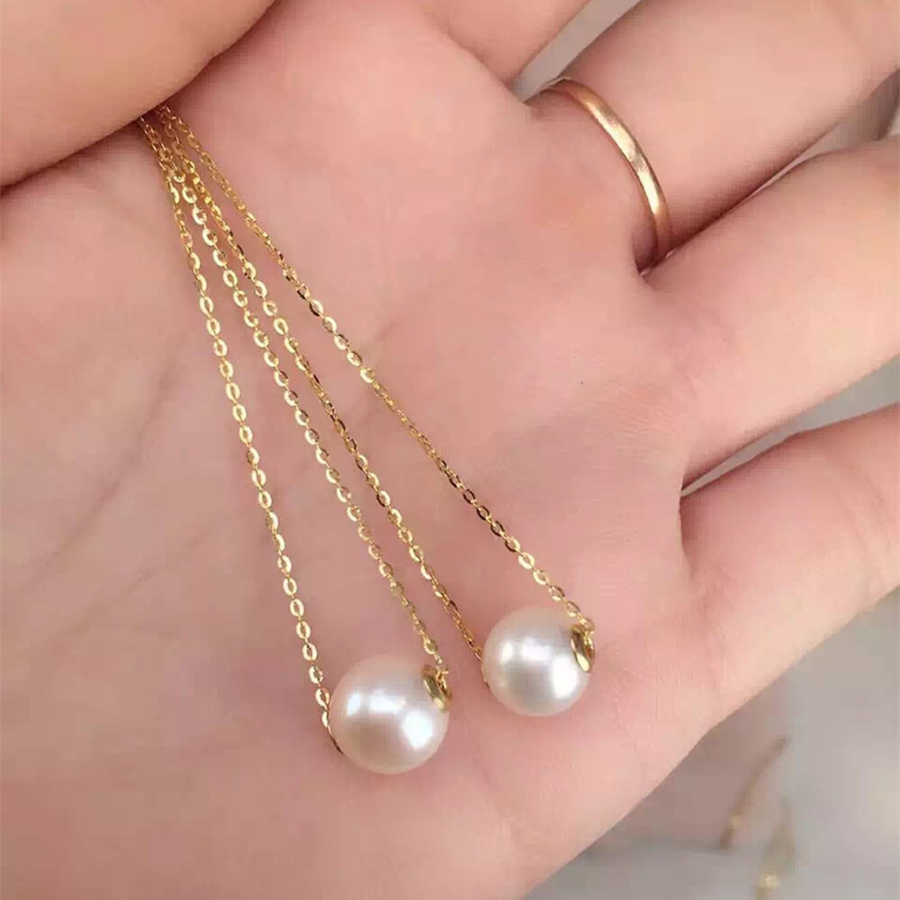 Freshwater Pearl Gold Necklace