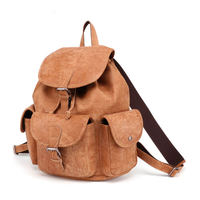 Brown Leather Backpack