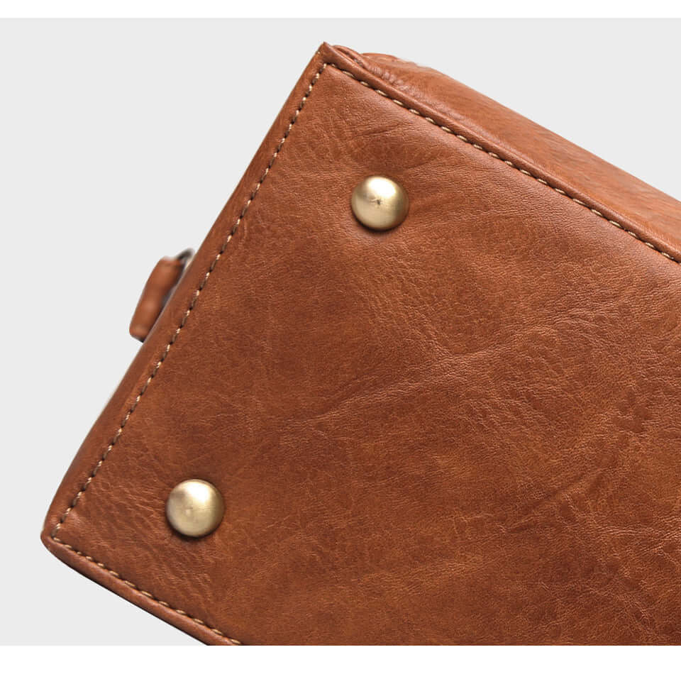 a brown crossbody bag