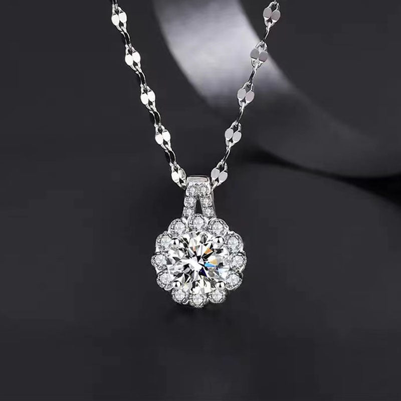 Silver Zircon Necklace