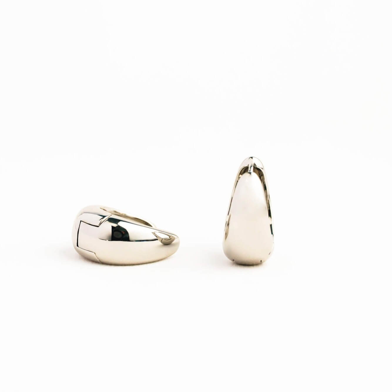 silver teardrop earrings