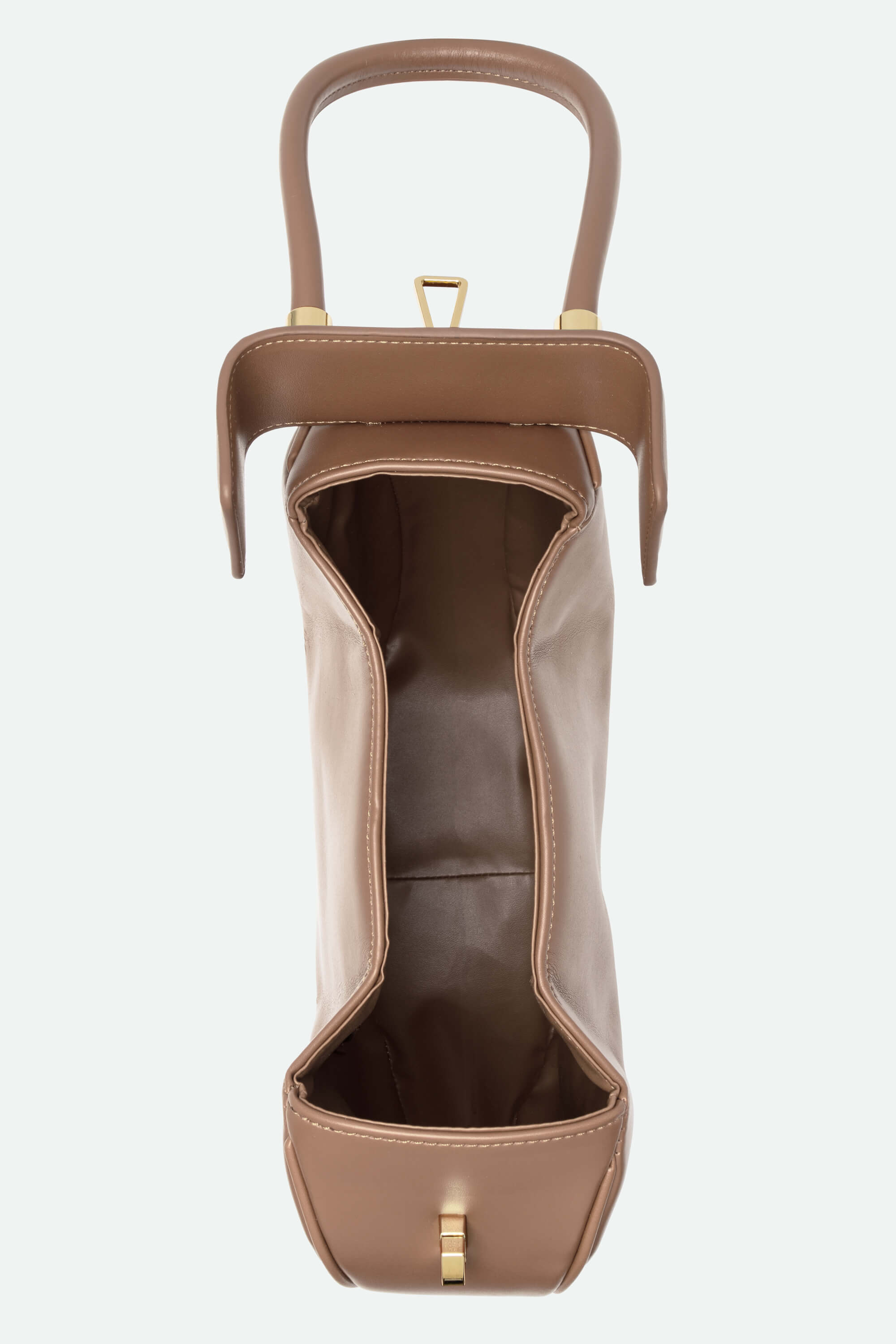 Brown valentina bag on a white background