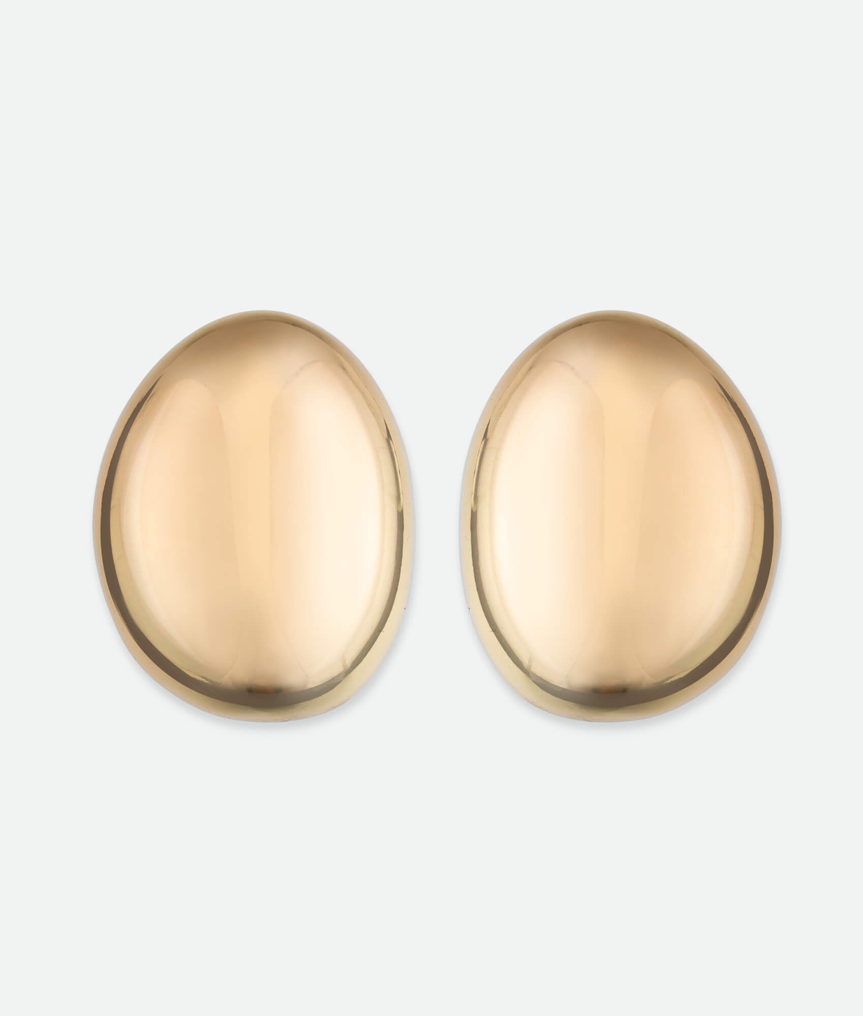 sphere gold earrings