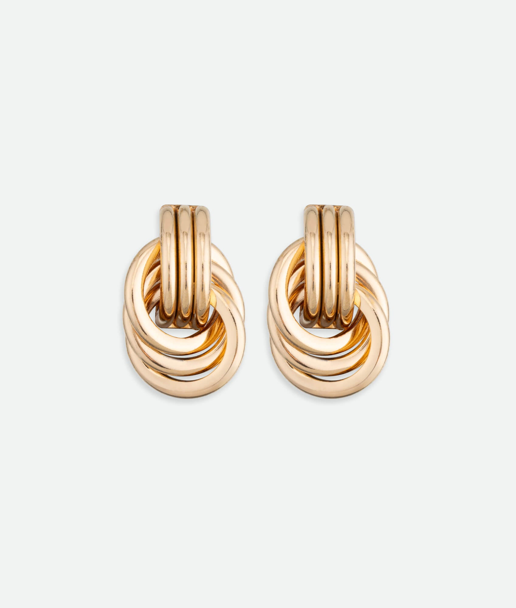 Triple Knot Earrings gold