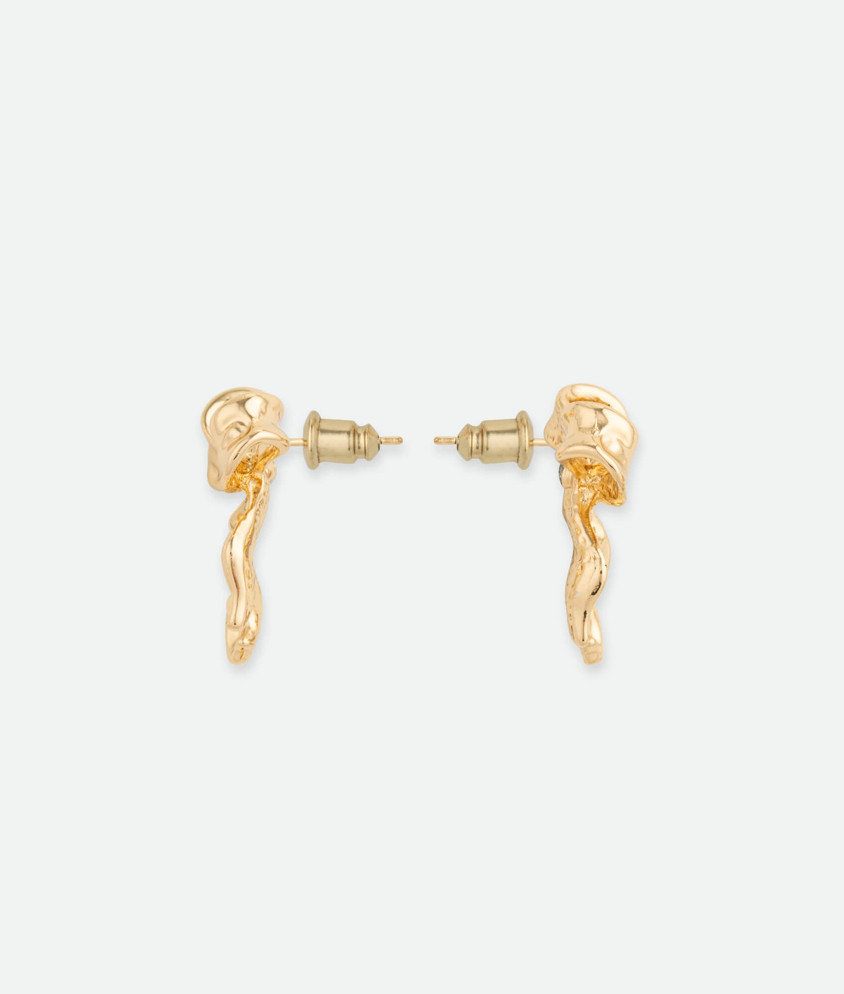 Gold bow earrings