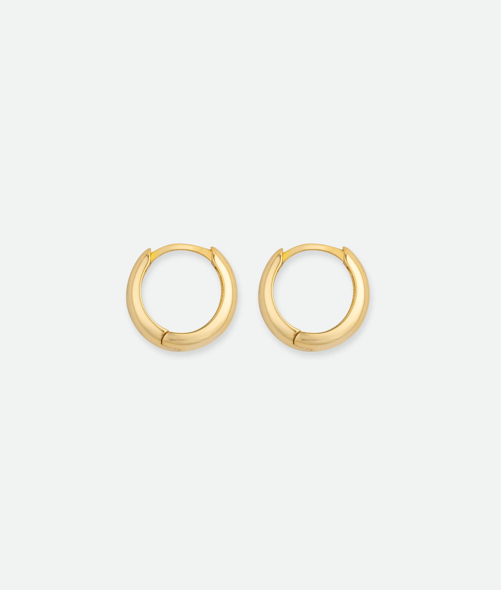 gold huggie hoop earrings