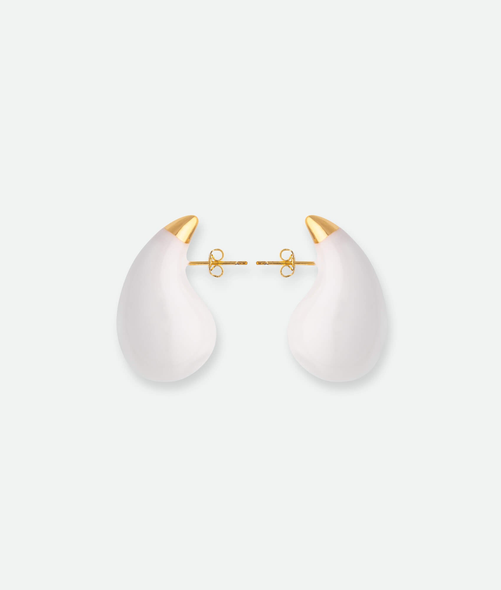 White drop earrings