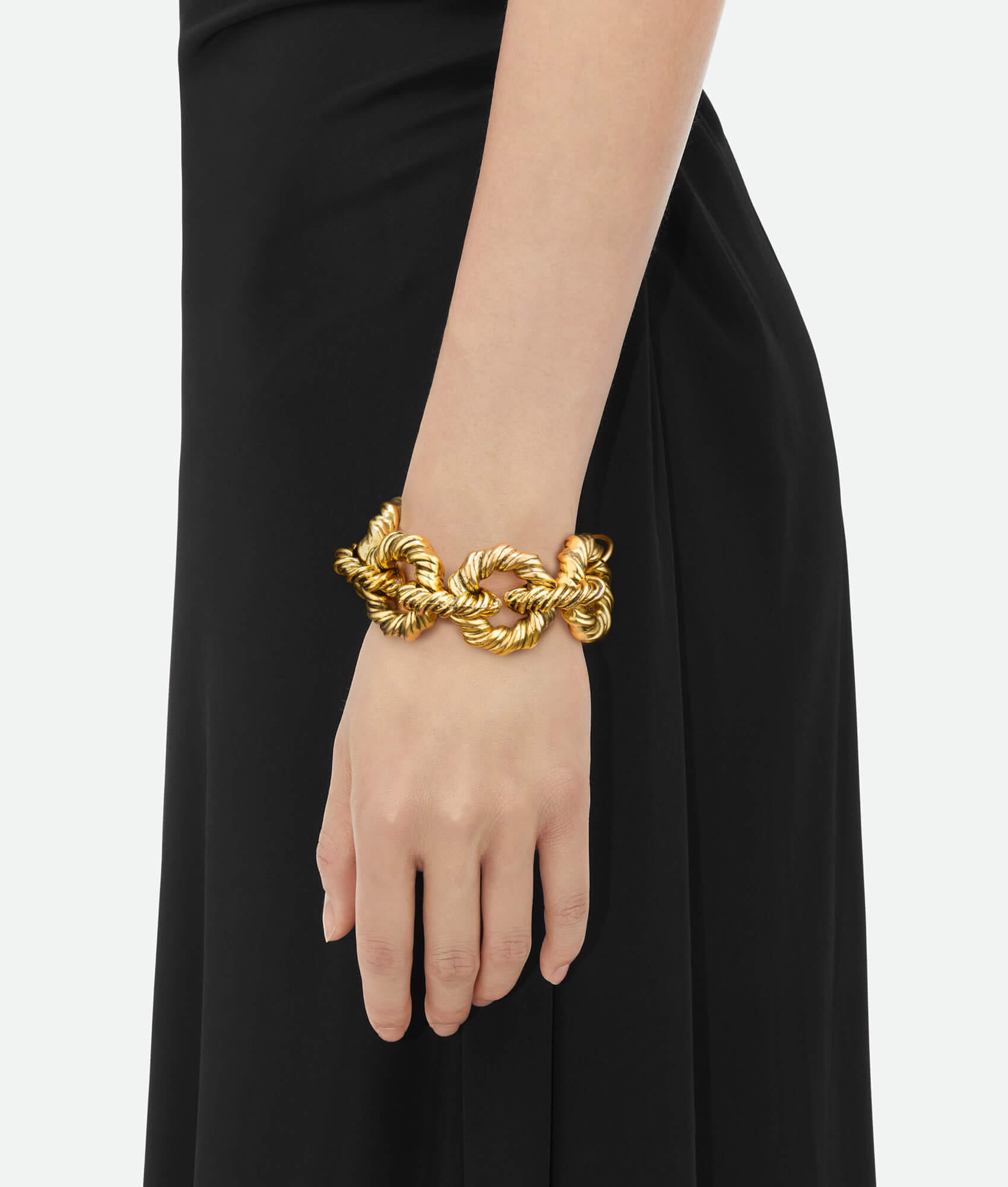 Chunky Statement Bracelet On Model