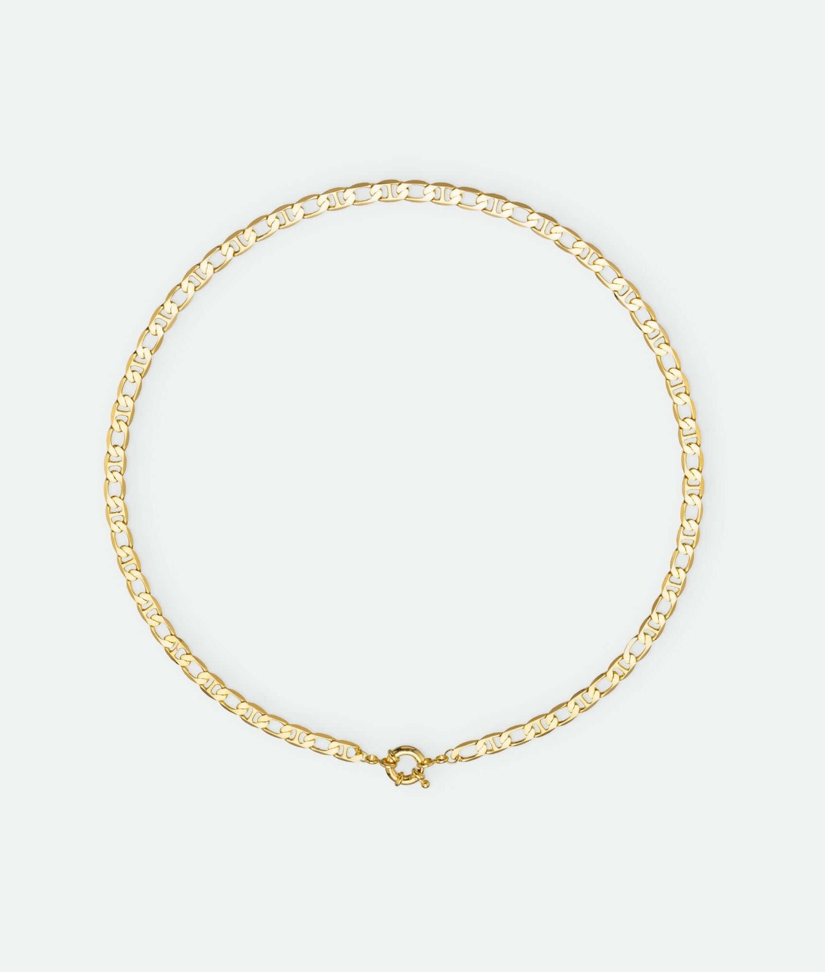 Gold link necklace