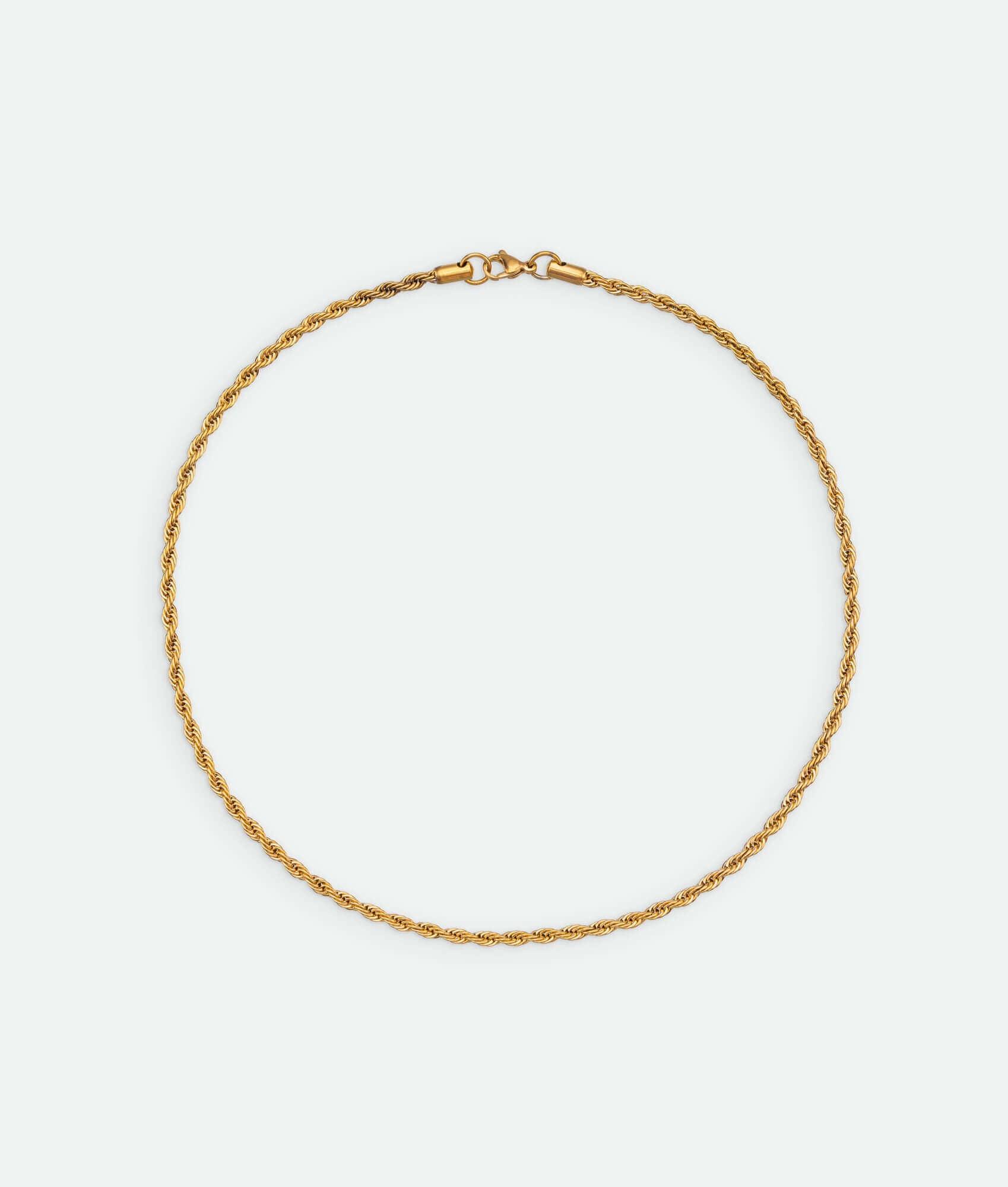 Twisted Rope Necklace Gold