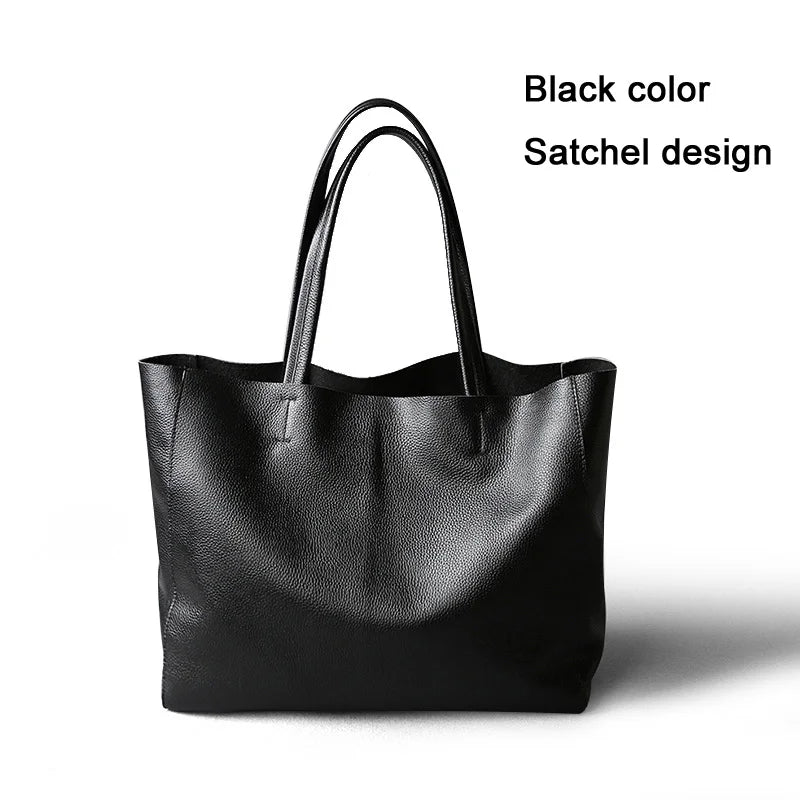 Valentina Lino tote in Black