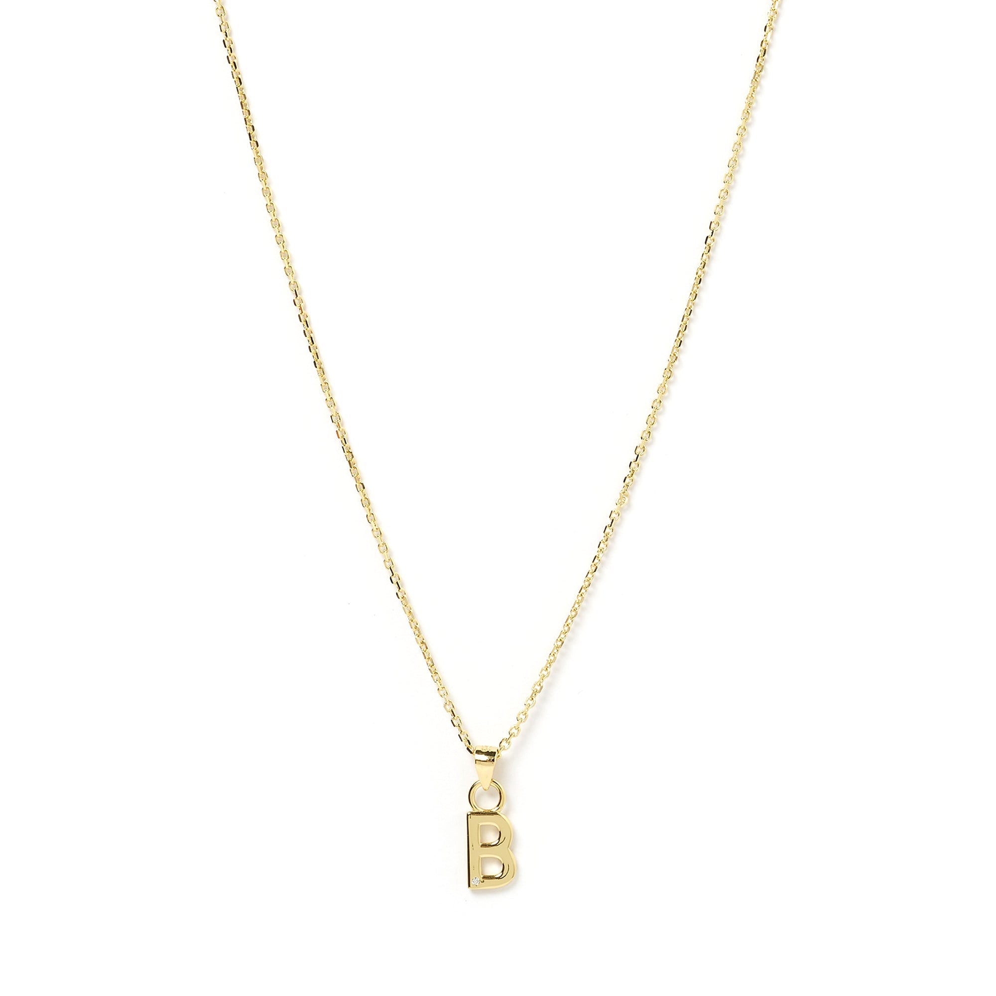 Initial Gold Charm Necklace