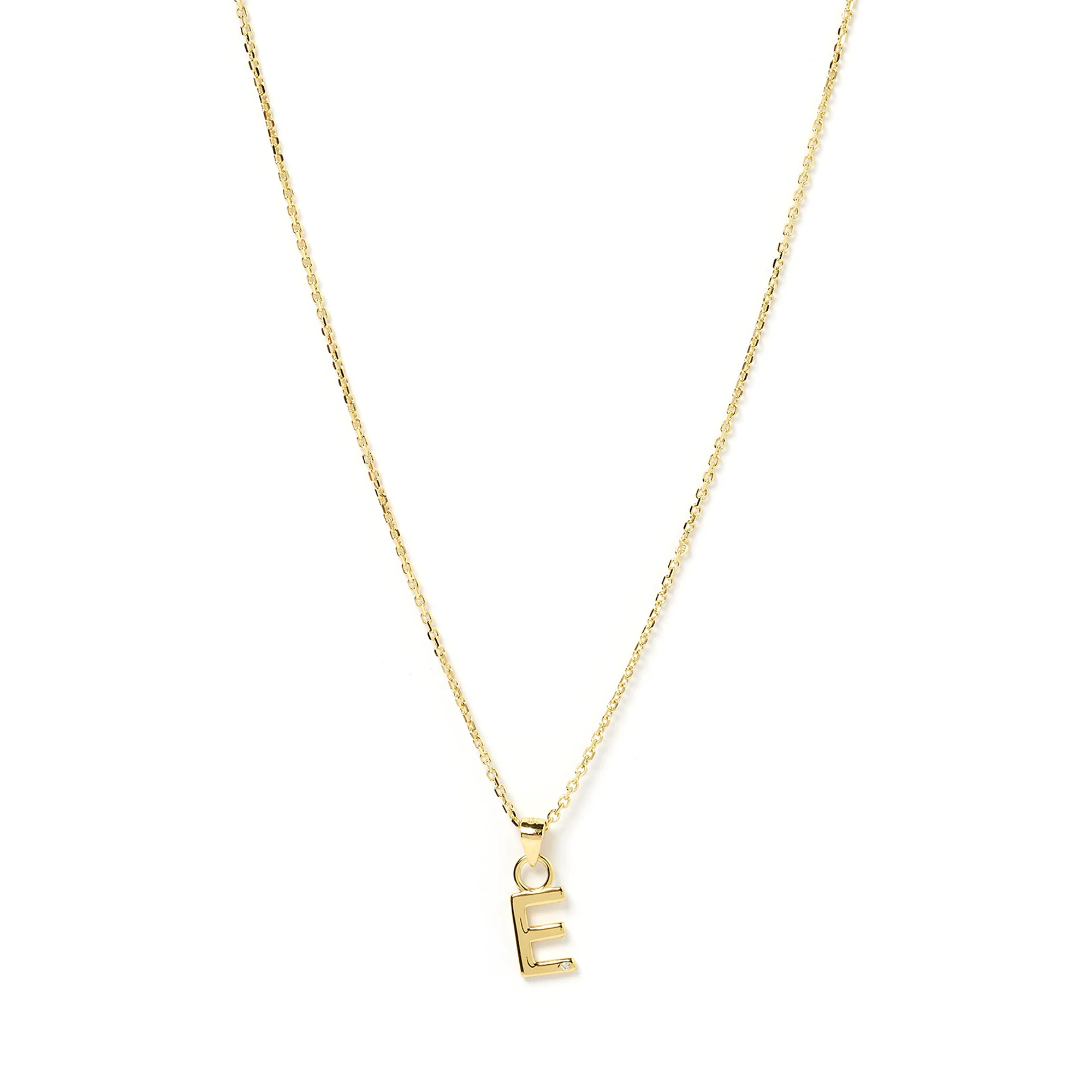 Initial Gold Charm Necklace