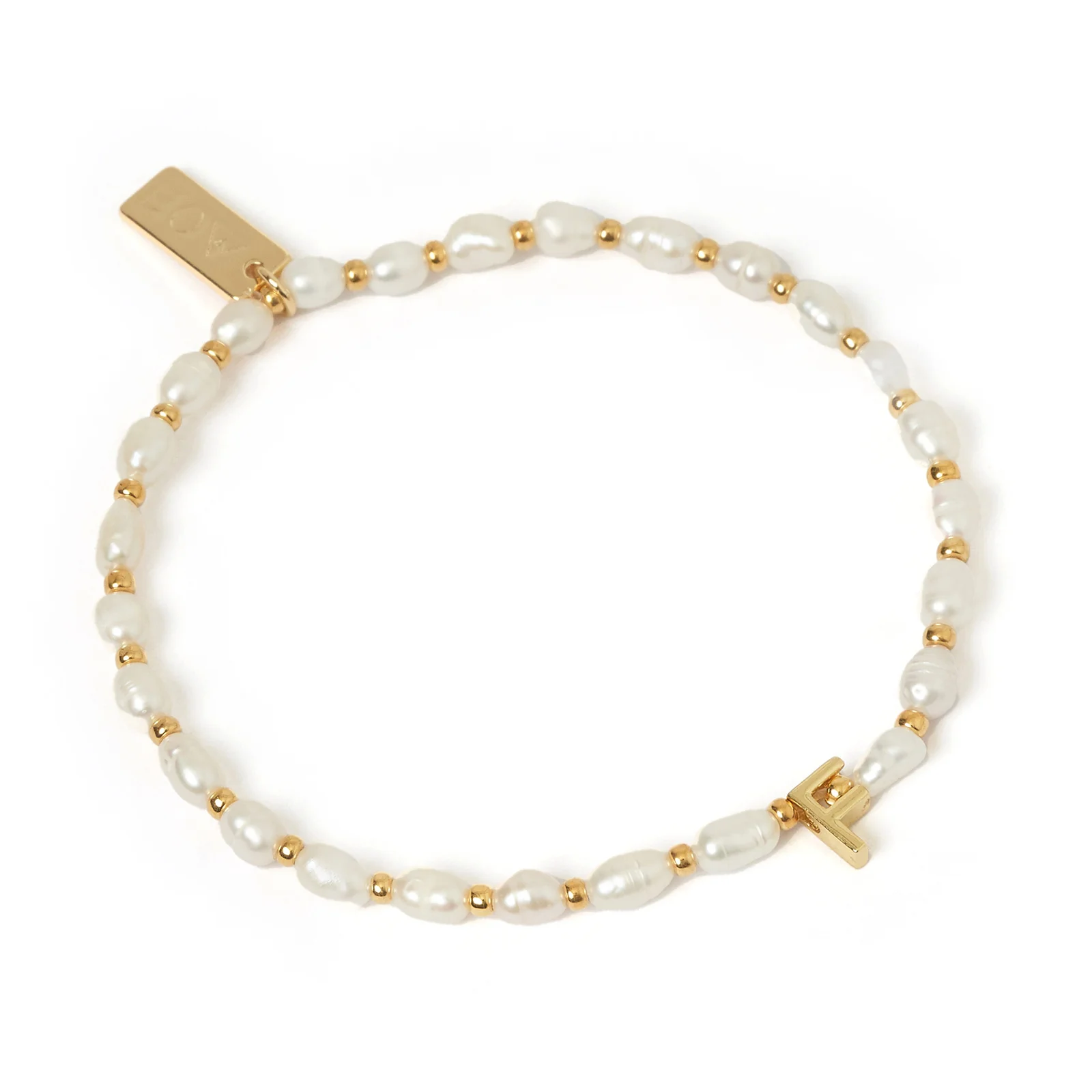 Initial Pearl Bracelet