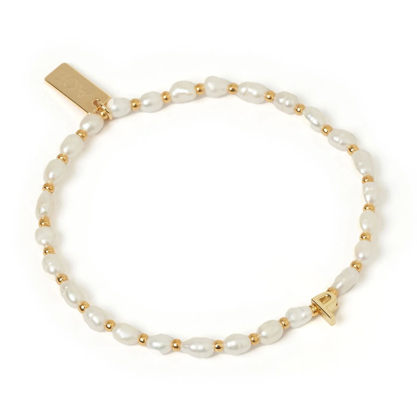 Initial Pearl Bracelet