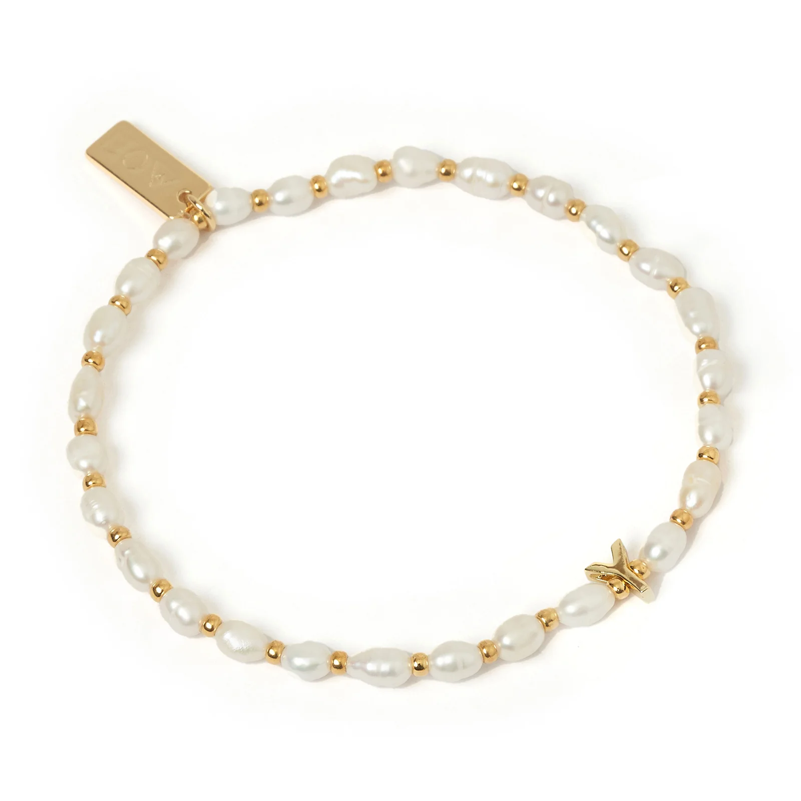 Initial Pearl Bracelet