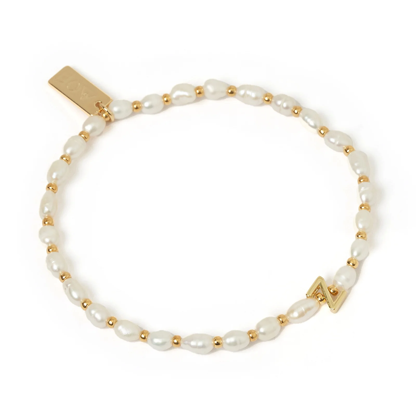 Initial Pearl Bracelet