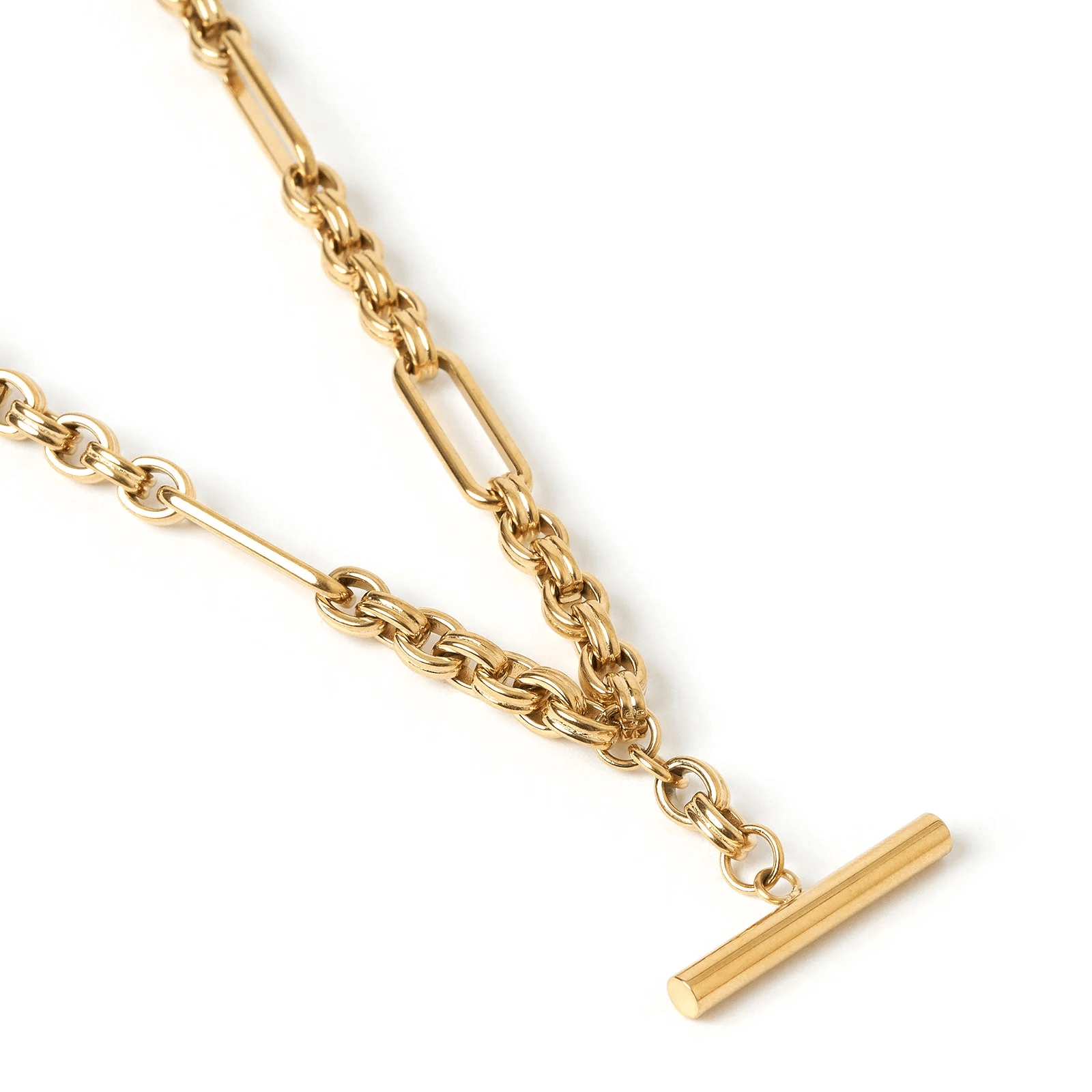 Gold Fob Chain Necklace