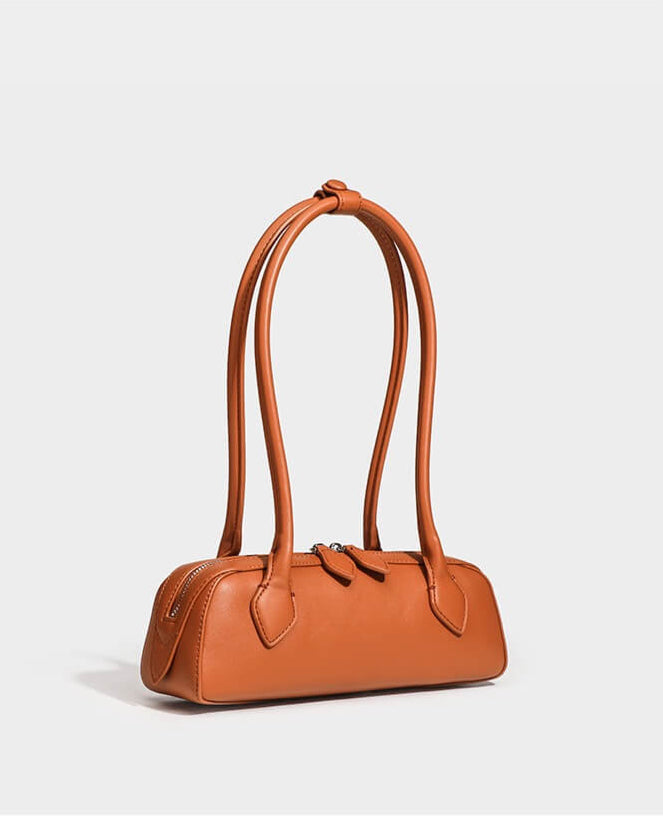 Medium Shoulder Bag Alaïa Le Teckel Burnt Orange