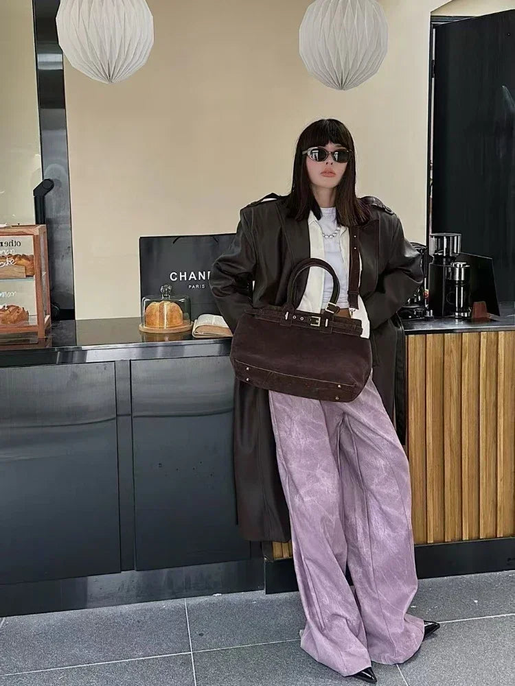 Valentina Spello top-handle bag in Coffee