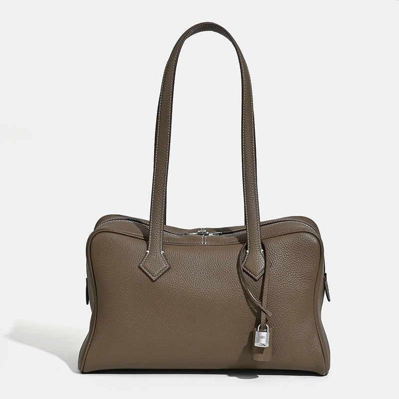 Valentina Rosa Small tote in Dark Gray
