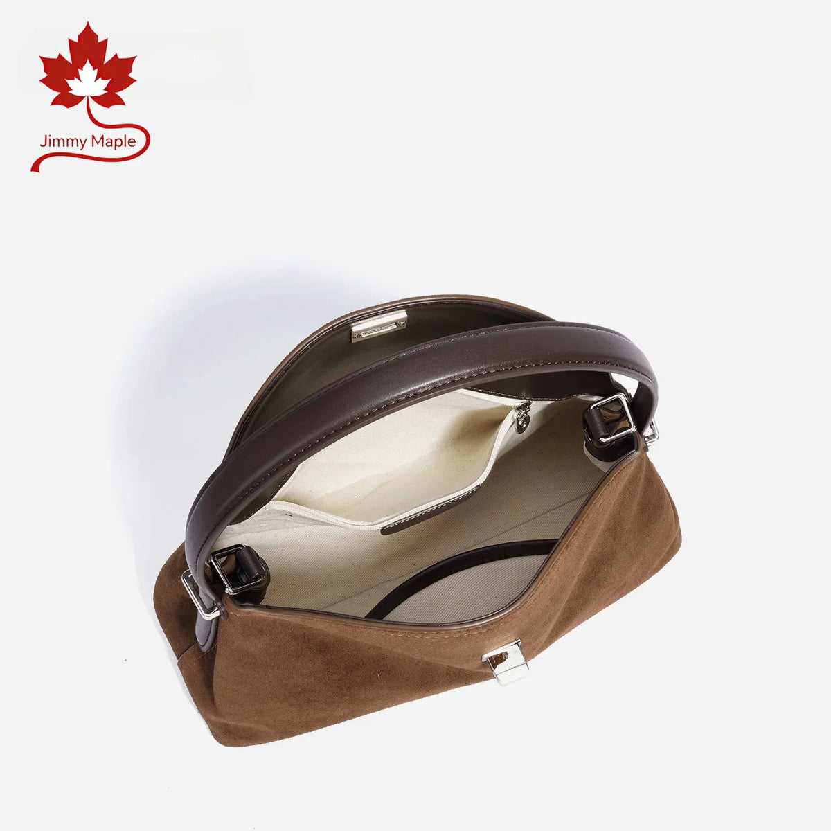 Valentina Bowler suede bowling bag