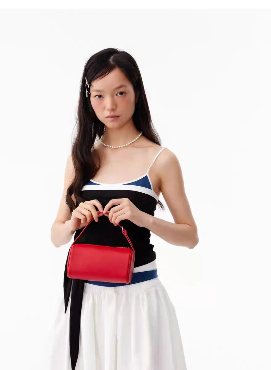 Valentina Sale crossbody bag in Saddle Red