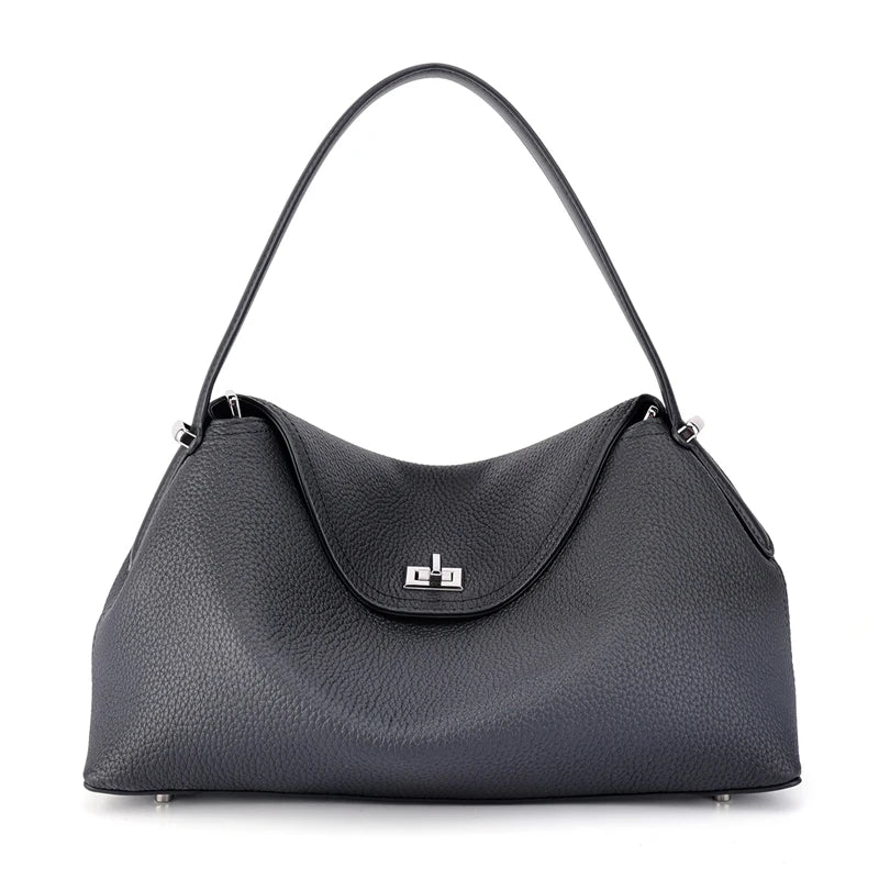 Valentina Como top-handle bag in Black