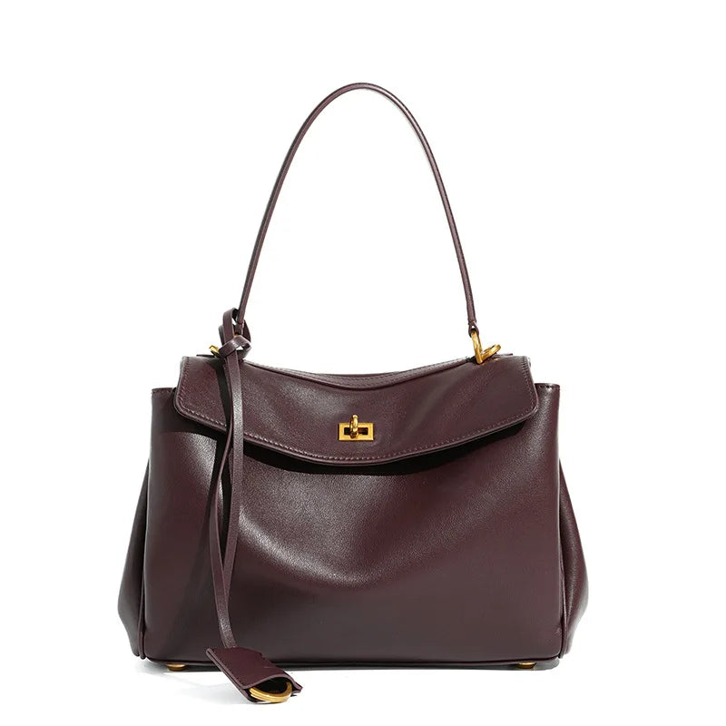 Valentina Tinto Small tote in Wine red