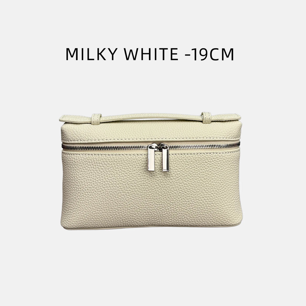 Valentina Orvieto Small top-handle bag in Milkshake